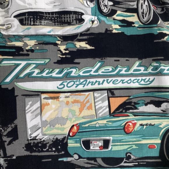 Reyn Spooner Shirt Short Sleeve Hawaiian Floral Tropical T Bird Theatre Car S - Picture 5 of 7